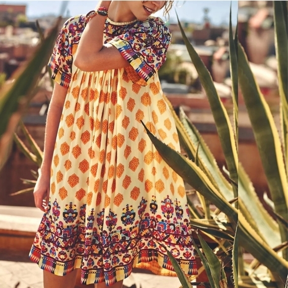 Anthropologie by Tanvi Kedia Narcisa Caltha Swing Dress XS - Picture 1 of 16